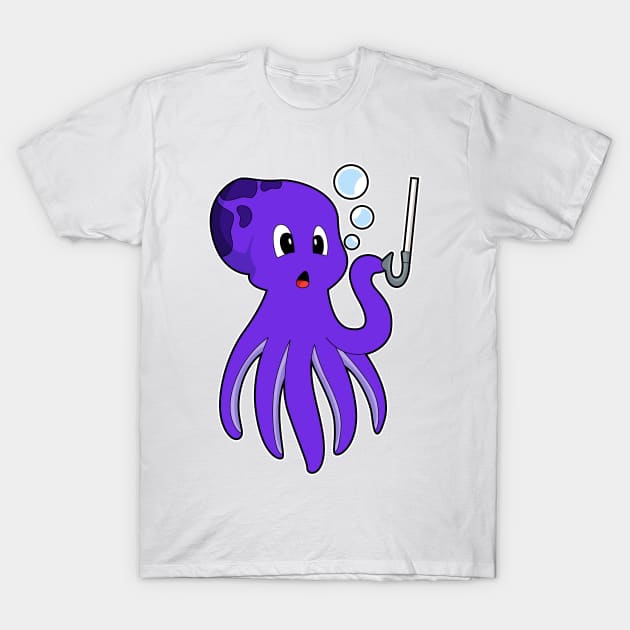 Octopus Fishing Fishing hook T-Shirt by Markus Schnabel